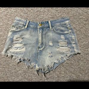 shein denim shorts